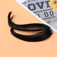 thumbnail image 2 of Extensiones de cabello con flequillo frontal, accesorio para el cabello con flequillo, para mujeres y niñas (negro), 2 of 7
