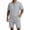Gray #46, variant on Dresfit Polo Shirt and Shorts Set Men Short Sleeve Quarter Zip Shirts Shorts Tracksuit Summer 2026 Baggy Slim Fit Clothing Set XL