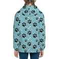 thumbnail image 6 of Pofeuu Cute Dog Footprints Print Teenage Zipper Hoodie Sweatshirts Hooded Casual Jackets With Pocket For Boys Girls-Medium, 6 of 6
