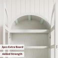 thumbnail image 5 of 71" Tall Arched Bookcase Cabinet, Wood Arched Bookshelf with Doors & Drawers, Large Arch Display Bookcase Cabinet with Storage, Farmhouse Storage Cabinet for Office Living Room, 5 of 9