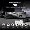 thumbnail image 2 of Teclado mecánico inalámbrico MechLands Aula F108 de 108 teclas, 2 of 8