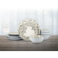thumbnail image 4 of Pfaltzgraff Gabriela Gray Dinner Plate 10.5", 4 of 5