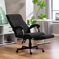 thumbnail image 2 of Vinsetto High-Back Office Chair Linen Computer Desk Chair Black, 2 of 10