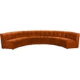 thumbnail image 1 of Meridian Furniture Limitless Cognac Velvet Modular 6 Piece Sectional, 1 of 7