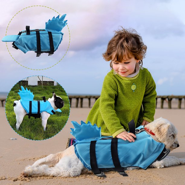 XWSHYW Ropa para Mascotas para Perros Pequeños. Chaleco Salvavidas para Mascotas, Abrigo Reflectante para Exteriores, Ropa para Perros, Traje de Baño para Mascotas, Perro