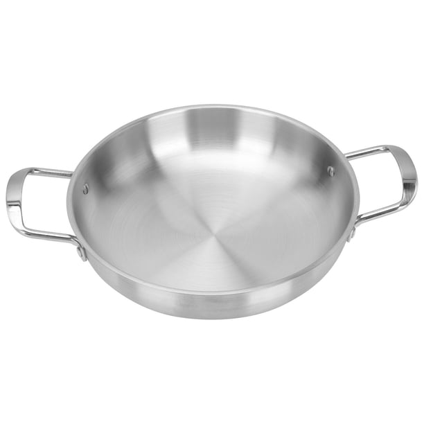Olla de acero inoxidable para ramen coreano, olla para sopa y mariscos con asa, color plateado, 1 unidad