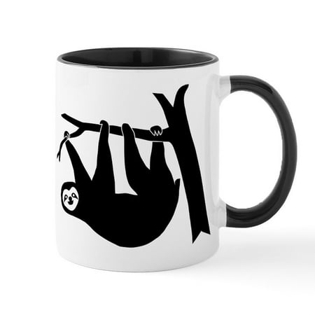 

CafePress - Sloth Lazy Animal Freeclimber Mug - 11 oz Ceramic Mug - Novelty Coffee Tea Cup