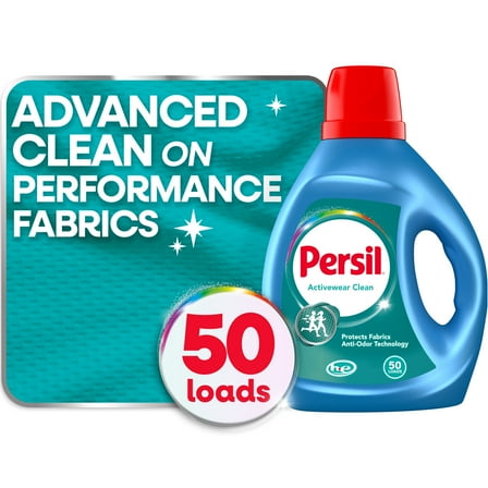 Persil Activewear Clean Liquid Laundry Detergent, Original, 84 fl oz, 50 Loads