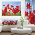 thumbnail image 1 of Close Up of Amazing Poppy Flowers - Floral Canvas Art Print, 1 of 3