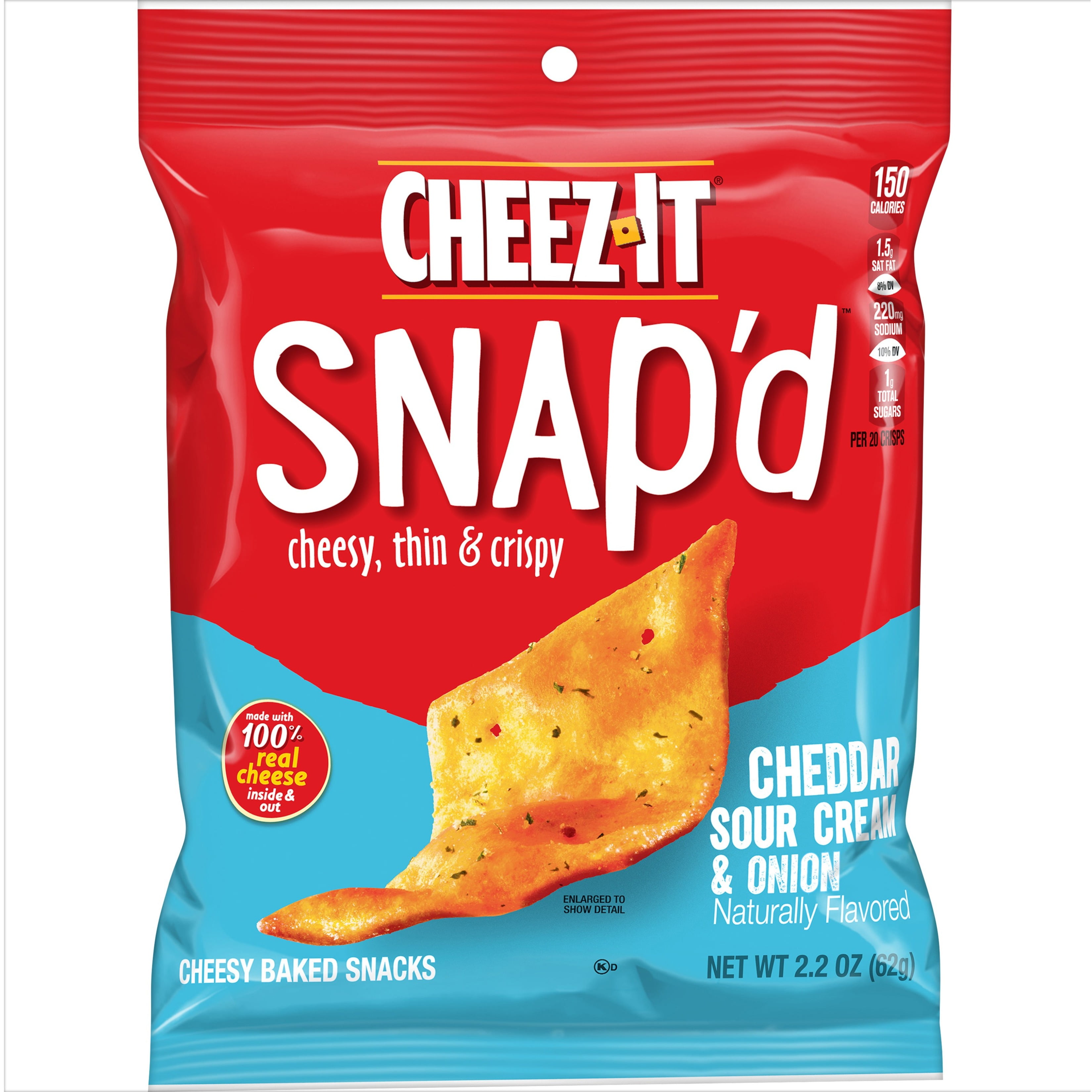 Keebler Snap'd Cheddar Sour Cream & Onion Crackers