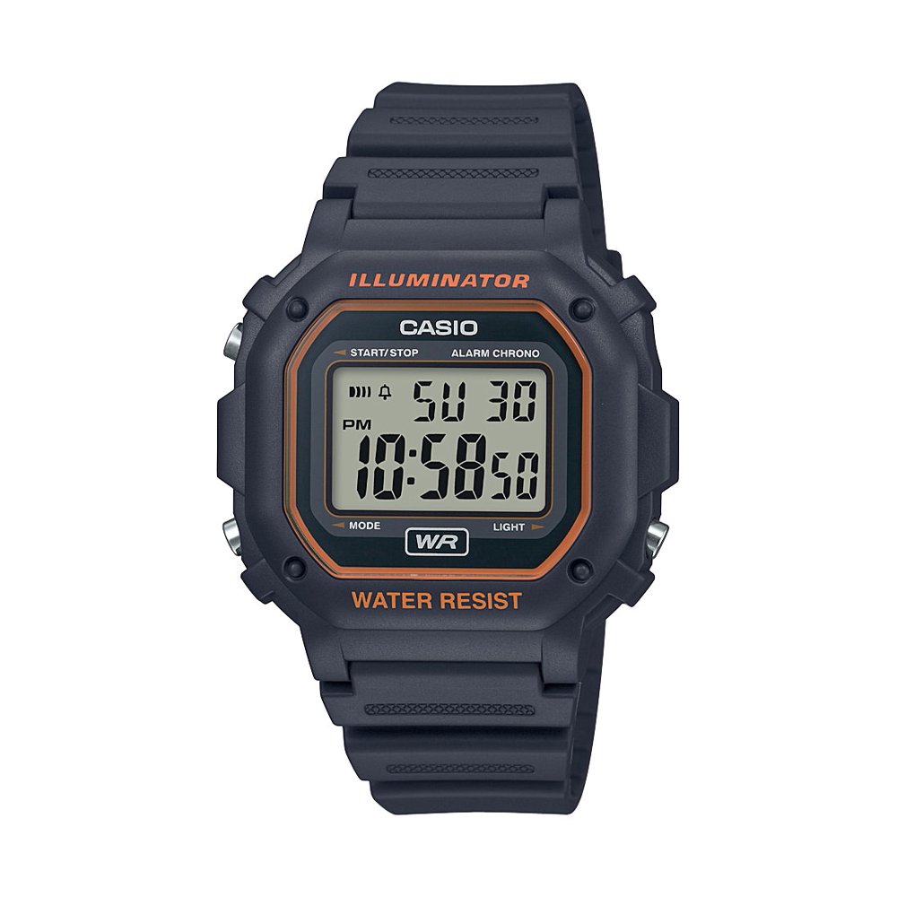 Casio Casio Men's Digital Illuminator Sport Watch, Gray Resin F108WH