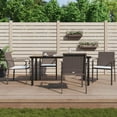 thumbnail image 1 of vidaXL 5 Piece Garden Dining Set with Cushions Poly Rattan and Steel, 1 of 5