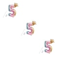 thumbnail image 4 of yingyy Party Balloon with Gradient Color Birthday Party Decor Aluminum Foil Balloon 32 Inch, Number 8 6 3PCS, 4 of 6
