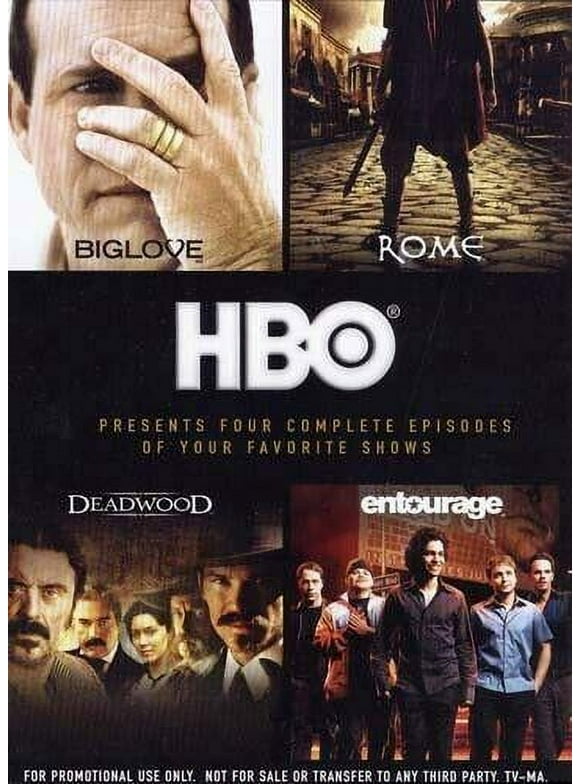 HBO Series Sampler: Biglove / Rome / Deadwood / Entourage (DVD, Slim Case) NEW