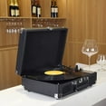 thumbnail image 1 of Record Player, Vintage Record Player BT Phonograph USB Recording 33/45/78 RPM Support for 7/10/12inch Records, HIFI Sound System, BT Playback, 1 of 7