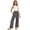 00##-Grey207, variant on Little Girls Pants Lightweight High Rise Straight Leg Side Slit Pants, Sizes 5-6