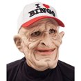 thumbnail image 1 of Máscara realista para hombre mayor con gorro de bingo con la palabra «I Love Bingo» para Halloween, 1 of 1