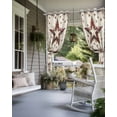 thumbnail image 4 of nqOlkjepod Outdoor Curtains for Patio Waterproof, Texas Star Western Outdoor Privacy Panels Grommet, Country Stars Vintage Blackout Outside Curtains for Porch/Cabana/Pergola/Gazebo 54"x84", 2 Panels, 4 of 8
