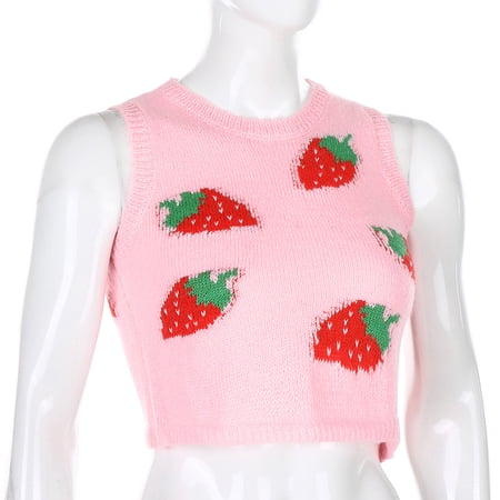 Strawberry Printed Full Sleeves Casual Top