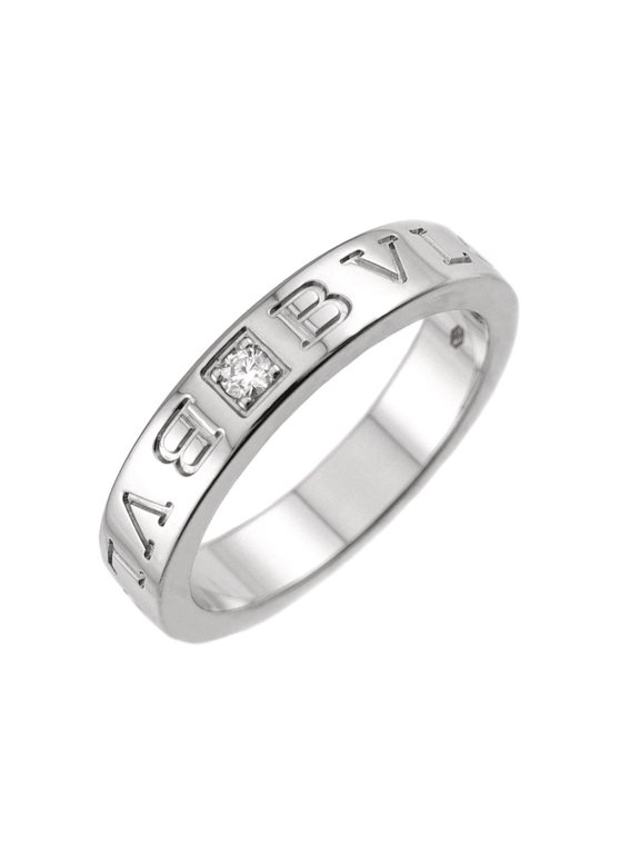 Pre-Owned BVLGARI B-ZERO1 Essential 1 Ring, Diamond, 18K WG White Gold 750