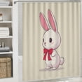 thumbnail image 6 of Awypu Bathroom Shower Curtain Set with Hooks Waterproof Multiple Sizes White, 6 of 7