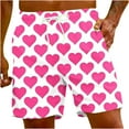 thumbnail image 2 of Puntoco Pantalones Cortos Con Cordón Y Bolsillo Liso De Verano Para Hombre, Color Negro, Xxl, 2 of 9