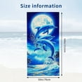 thumbnail image 2 of BANET Beach Towel Pool Swim Towels for Adul Cruise Vacation  Chair Cover Blue Three Dolphin 30x60in, 2 of 8