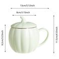 thumbnail image 3 of Pumpkin Ceramic Coffee Mug with Lid 14oz Microwave Safe Halloween Autumn Fall Novelty Cup for Women Family Home Decor, 3 of 4