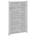 thumbnail image 2 of vidaXL Portail de Jardin 39.4"x59.1 Pouces Acier Inoxydable, 2 of 6
