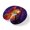 Magenta, Cosmic Blue, Amber, Midnight, variant on Neck Pillow, Black Cat Halloween Memory Foam U-Shaped Travel Pillow for Airplane Car Train Office Nap, Portable Soft Head Neck Support for Sleeping & Reclining Vintage Horror Moon Night