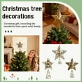 thumbnail image 3 of Iron Tree Top Star Christmas Tree Golden Five Pointed Star Decoration Christmas Decoration Ornaments for Tree Topper Small Size, 3 of 5