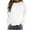 White, variant on VANLOFE Women's Solid Color Long Sleeve Sweatshirt Crewneck Sweatshirt for Women Women's Soft Warm Green Sweatshirt L