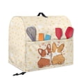 thumbnail image 2 of FOR U DESIGNS Corgi Heart Stand Mixer Cover compatible with Kitchen Aid Mixer Wear-Resistan Food Processor Covers Home Decor with Pocket and Organizer Bag - S, 2 of 8
