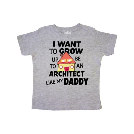 

Inktastic I Want To Grow up To Be An Architect Like My Daddy Gift Toddler Boy or Toddler Girl T-Shirt