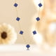 thumbnail image 3 of Collar con Estación de Flores Azules Baño en Oro Amarillo JeenMata, 3 of 6