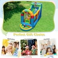 thumbnail image 4 of Costway Inflatable Bounce House with Climbing Surface Long Slide Obstacles with 735W blower, 4 of 10