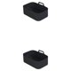 thumbnail image 4 of Bandeja de cocina Kearding para freidora de aire con asa de silicona reutilizable color Negro 1 PC, 4 of 6
