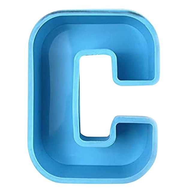 Ltdhehe DIY Mold 26 Mold Alphanumeric English Cake Silicone Alphanumeric Cake Crystal Cake Mould