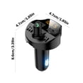 thumbnail image 3 of ddioayh Liquidation Émetteur Bluetooth pour Voiture Adaptateur Bluetooth pour Voiture avec Chargement USB Chargeur de Voiture Lecteur MP3 Prise en Charge Disque USB Mains Libres Appels, 3 of 9