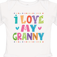 thumbnail image 4 of Inktastic I Love My Granny Cute Granddaughter Gift Girls Long Sleeve Baby Bodysuit, 4 of 5