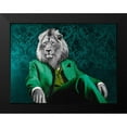 thumbnail image 2 of VizLab 14x12 Black Modern Framed Museum Art Print Titled - Pensive Leader - Pop Version, 2 of 5