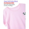 thumbnail image 2 of Beezizac Girls Panda Print Pajama Set-2-Piece Cotton Blend Short Sleeve & Pants Cute Summer Pink Grey PJs Size 14, 2 of 7
