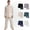 Khaki#002, variant on YOUYEDIAN Mens Tai Chi Clothing Set Kung Fu Uniform Cotton Linen Hanfu Jacket Shirt and Kung Fu Pants Chinese Traditional Martial Arts Tang Suit (Khaki, 2XL)