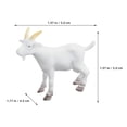thumbnail image 3 of Miangastore 8pcs Goat Models Farmhouse Animal Models Cartoon Goat Figurines Micro Landscape Goat Sculptures, 3 of 8
