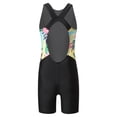 thumbnail image 2 of Zaldita Girls Boyleg Swimsuit Sleeveless Open Back Bathing Suit Quick Drying Wetsuit Summer Sunsuit Yellow&Black 8, 2 of 7