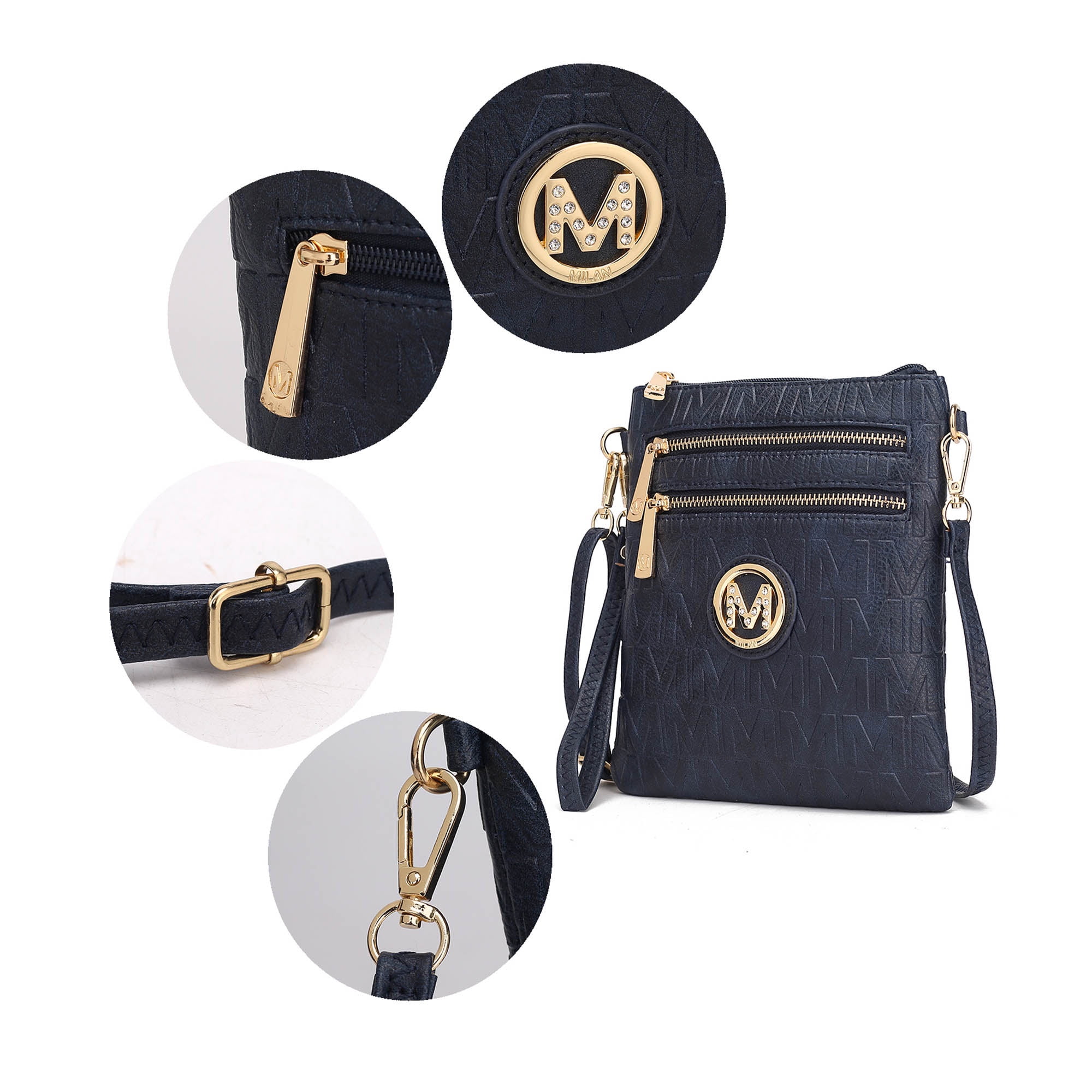 MKF Collection Scarlett Crossbody Bag, Vegan Leather Purses and Handbags for Women by Mia K