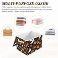 thumbnail image 7 of Foldable Fabric Storage Bin With Handle Collapsible Basket Box Storage With Lid Organizer Ghostly Faces, 7 of 7