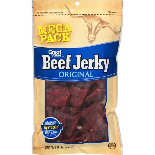 Great Value Original Beef Jerky Mega Pack, 8 Oz.