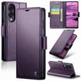 thumbnail image 4 of Funda tipo cartera Samsung Galaxy S25 Edge con cierre magnético, RFID, tarjetero, soporte, carga inalámbrica, 4 of 5