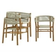 thumbnail image 4 of Pemberly Row Curved-Back Dining Armchairs Set of 2 in Natural Natural, 4 of 11